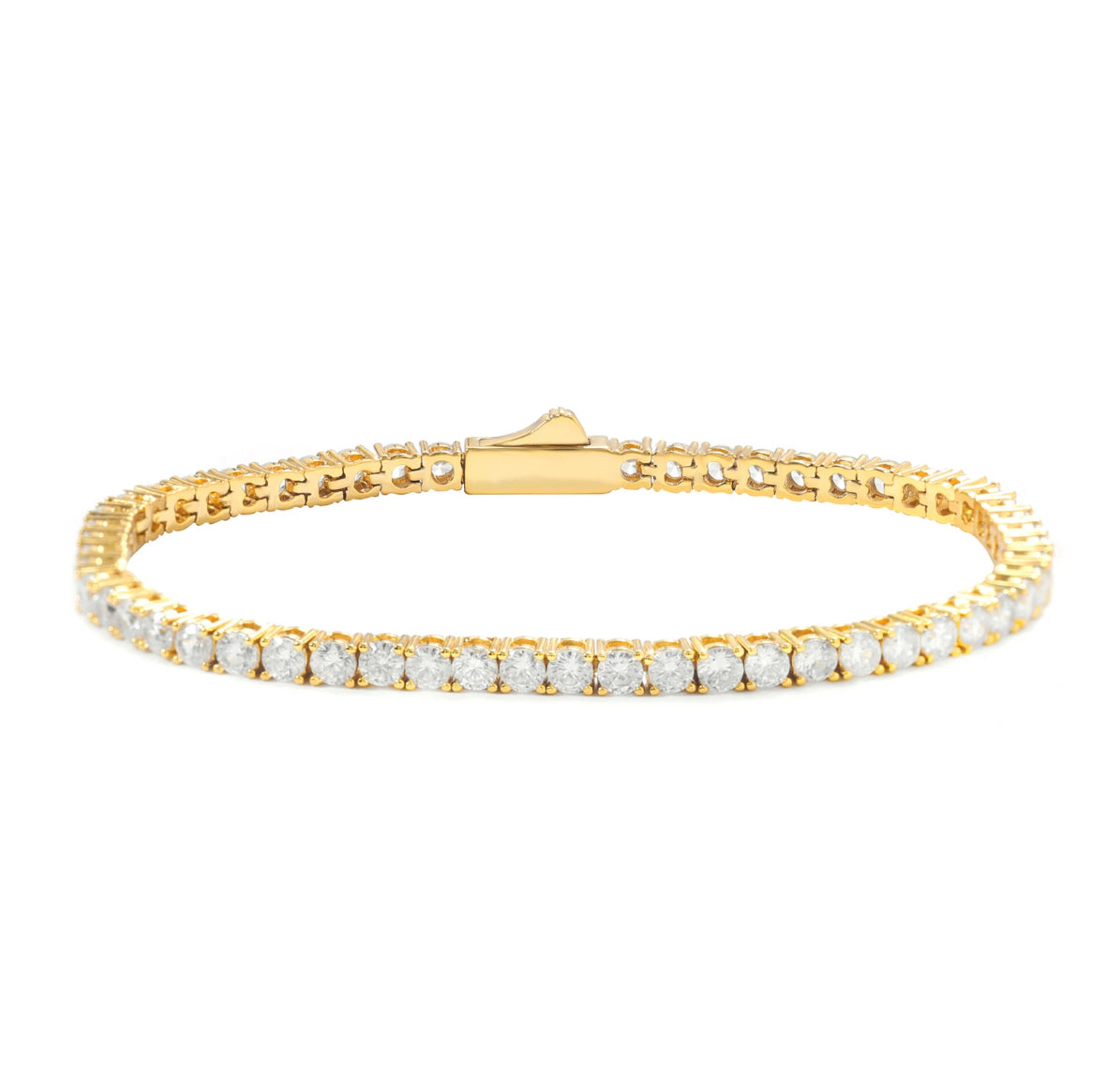 18K Gold plated CZ Tennis Armband